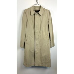 Vintage Raintamer XLT Mens Trench Coat Beige Long Removable‎ Liner XL TALL Mob